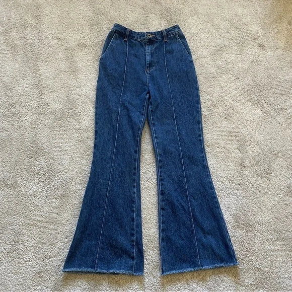 self-portrait Denim Jumpsuit jean size 2